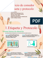 Servicio de Comedor Etiqueta y Protocolo