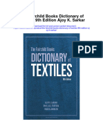 The Fairchild Books Dictionary of Textiles 9Th Edition Ajoy K Sarkar Full Chapter