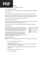 Physical and Chemical Properties of Alkali Metals | PDF | Lithium | Sodium