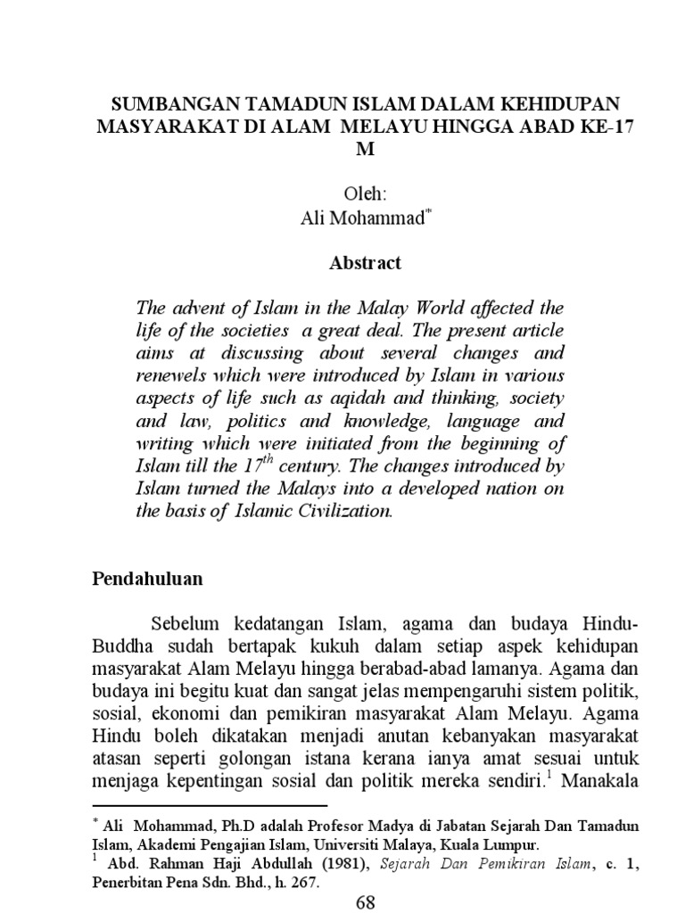 Sumbangan Tamadun Islam Titas Lertyi