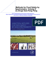 Analytical Methods For Food Safety by Mass Spectrometry Volume Ii Veterinary Drugs Guo Fang Pang Full Chapter