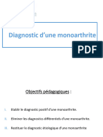 2- Diagnostic d'Une Monoarthrite