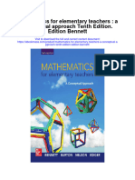 Mathematics For Elementary Teachers A Conceptual Approach Tenth Edition Edition Bennett Full Chapter