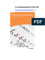 Secdocument - 288download Mathematics Fundamentals DR Des Hill Full Chapter