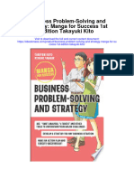 Business Problem Solving and Strategy Manga For Success 1St Edition Takayuki Kito Full Chapter