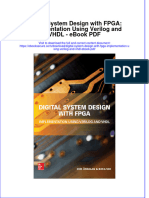 Book PDF Digital System Design With Fpga Implementation Using Verilog and VHDL PDF Full Chapter