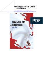Matlab For Engineers 6Th Edition Holly Moore Full Chapter