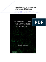 The Federalization of Corporate Governance Steinberg Full Chapter