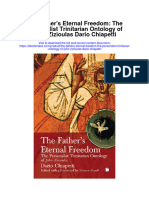 Download The Fathers Eternal Freedom The Personalist Trinitarian Ontology Of John Zizioulas Dario Chiapetti full chapter