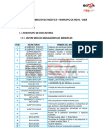 Diagnostico Sistema de Informacion Estadística