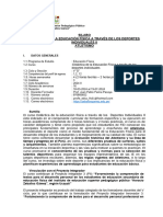 SILABO DIDÁC EDUC FÍSICA A TRAVÉS DE LOS DEPORTES INDIVIDUALES II -2024 I  