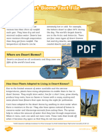 Desert Biome Fact File
