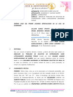 Absuelvo Traslado Litisconsorte (Desalojo) - Michel Bonifacio