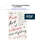 Download The Fine Art Of Literary Fist Fighting Lee Gutkind full chapter