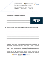 Ficha de Avaliação Modulo 11 - 12.ºF