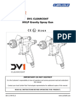 DV1 Clearcoat HVLP Gravity Spray Gun SB E 2 994