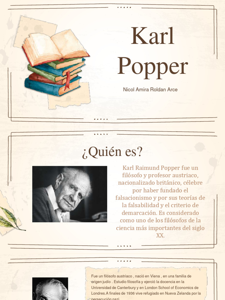 Karl Popper Nicol Roldan | PDF | Karl Popper | Hipótesis