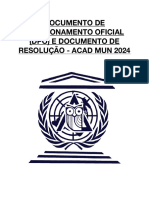 Documento de Posicionamento Oficial (DPO) e Documento de Resolução