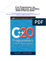 C20 For Programmers An Objects Natural Approach 3Rd Edition Paul Deitel Harvey Deitel Full Chapter