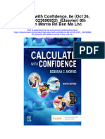 Calculate With Confidence 8E Oct 26 2021 - 0323696953 - Elsevier 8Th Edition Morris RN BSN Ma LNC Full Chapter