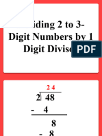 MATH 1 Division of Whole Numbers With 1 Digit Divisor