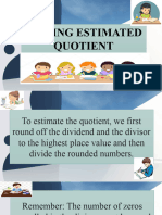 Finding Estimated Quotient