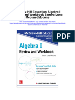 Mcgraw Hill Education Algebra I Review and Workbook Sandra Luna Mccune Mccune Full Chapter