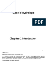 Rappel Hydrologie
