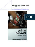 Animal Behavior 11Th Edition John Alcock Full Chapter