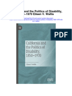 California and The Politics of Disability 1850 1970 Eileen V Wallis Full Chapter