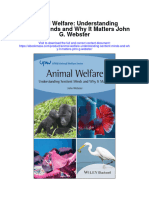 Download Animal Welfare Understanding Sentient Minds And Why It Matters John G Webster full chapter