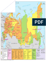 CARTE ADMINASTRIVE DE LA RUSSIE