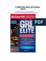 Mcgraw Hill Gre Elite 2022 8Th Edition Geula Full Chapter