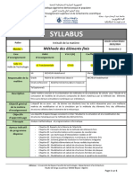 MEF Syllabus - Modèle S2 - 2023-2024 M1 CM