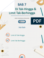 Limit Di Tak Hingga Dan Limit Tak-Berhingga