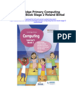 Cambridge Primary Computing Learners Book Stage 2 Roland Birbal Full Chapter