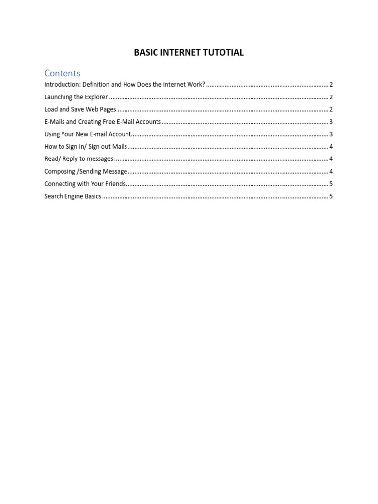 Basic Internet Skills for Beginners | PDF | World Wide Web | Internet & Web
