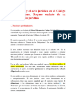 El Contrato y El Acto Jurídico en El Código Civil Peruano