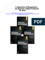 Campbells Operative Orthopaedics 4 Volume Set Elsevier 2020 Frederick M Azar Full Chapter