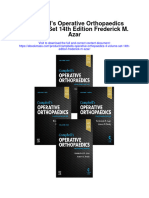 Download Campbells Operative Orthopaedics 4 Volume Set 14Th Edition Frederick M Azar full chapter