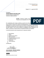 PONENCIA PARA PRIMER DEBATE PAL No. 024 DE 2023 CÁMARA MESADA 14 (1) - 2