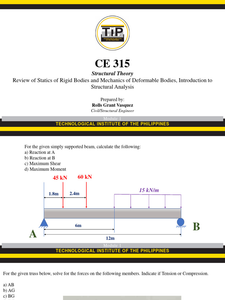 Module+1.1+ (CE315) + +Review+of+Statics+and+Mechanics,+Introduction+to ...