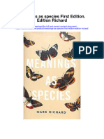 Meanings As Species First Edition Edition Richard Full Chapter