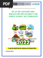 Plan de Gestión de Riesgos 2025 | PDF | Riesgo | Reducción de Desastres