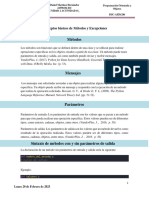 Conceptos Basicos Sobre Metodos y Excepciones