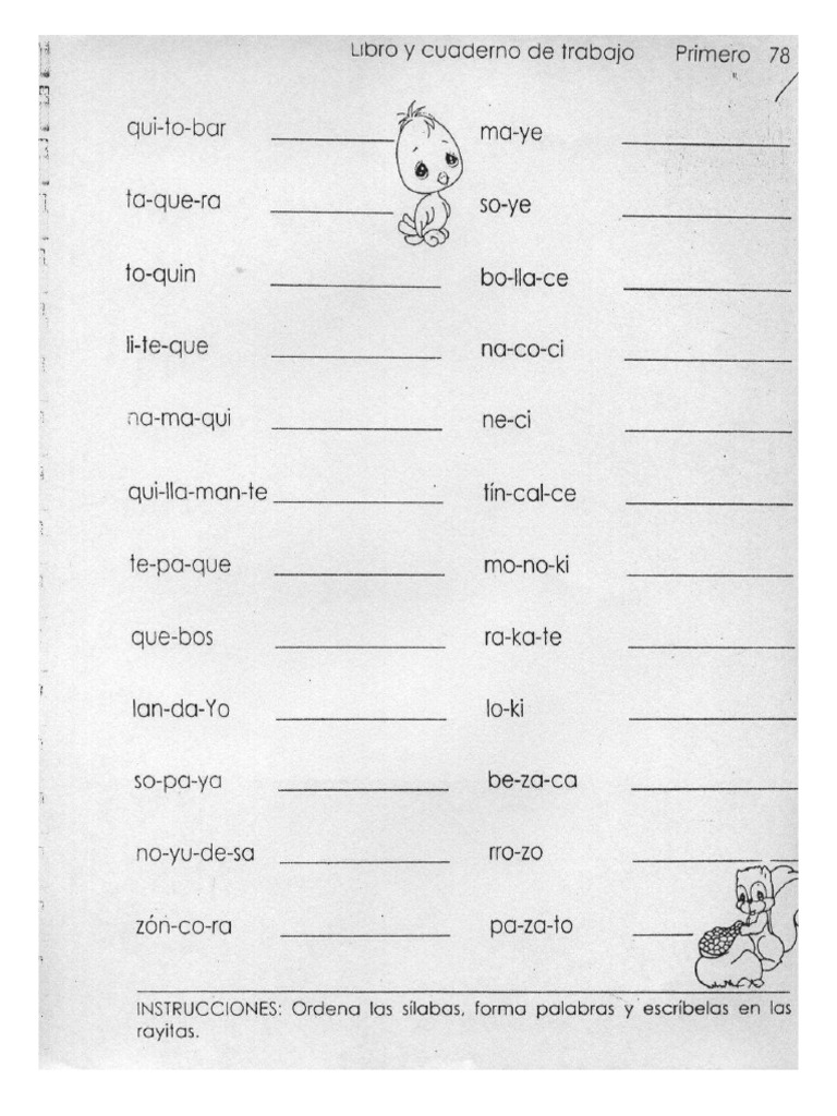 1 Libro de Lectoescritura | PDF