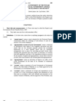 28-Local Governments Fiscal Transfer Rules, 2004