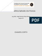 005af Estadística Aplicada A Las Finanzas: Ing. Msc. Angel Antonio Rivas Rivera Sesión 10