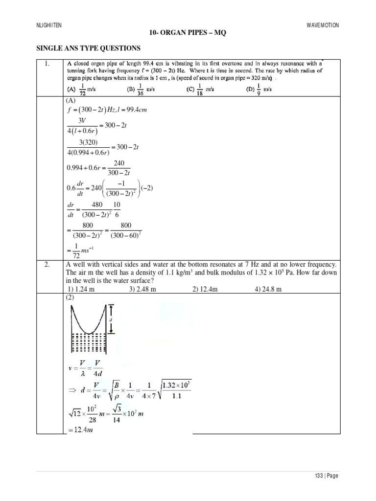 10 Organ Pipes Mq Pdf Sound Harmonic