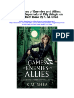 The Games of Enemies and Allies Magiford Supernatural City Magic On Main Street Book 2 K M Shea Full Chapter